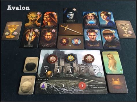 avalon board game tabletop.